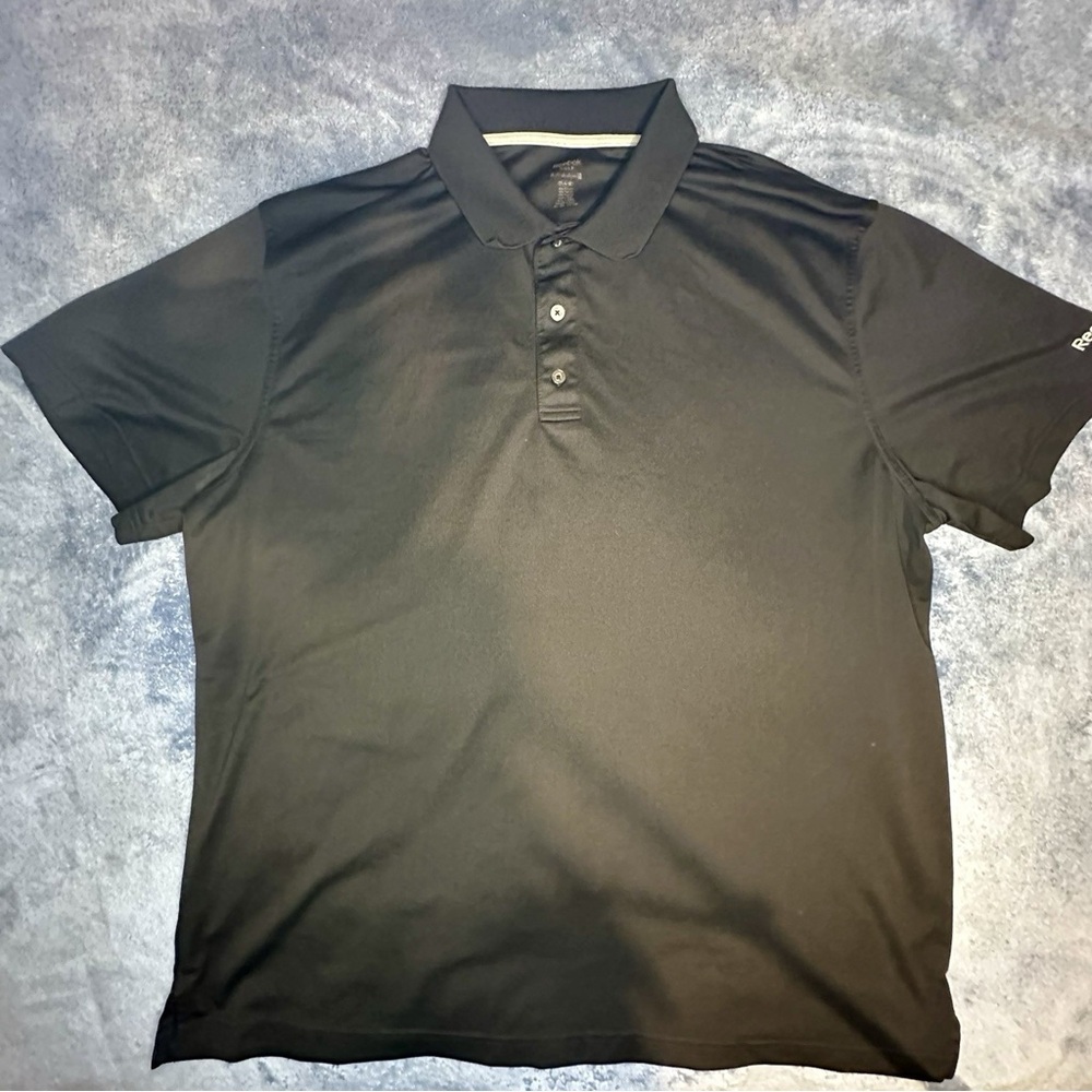 Reebok Black Golf Polo Shirt | Men’s XL